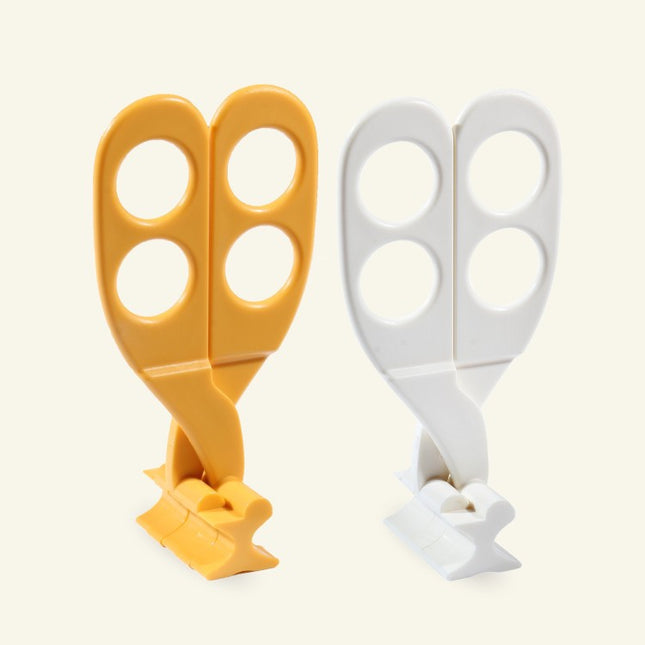Multifunctional Grinding Food Scissors Baby Food Supplement Scissors