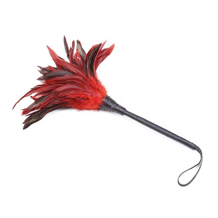 Couple Bed Tease Game Red Chicken Feather Health Care  Toys Tickling Feathers