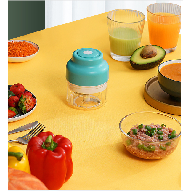 Electric Garlic Masher, Convenient For Cutting Vegetables And Baby Food Supplement