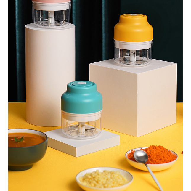 Electric Garlic Masher, Convenient For Cutting Vegetables And Baby Food Supplement