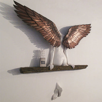 Angel Resin Wall Decoration Resin Wings Ornaments Garden Home Decoration