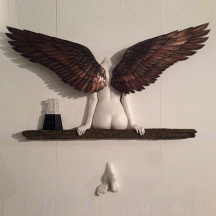 Angel Resin Wall Decoration Resin Wings Ornaments Garden Home Decoration