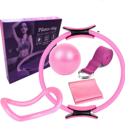 Six Piece Yoga Pilates Circle Set Bodybuilding Fitness Equipment Pilates Sport Training Workout