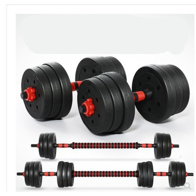 Home Training Arm Muscle Rubber Coating Dumbbell Barbell Fitness Equipment