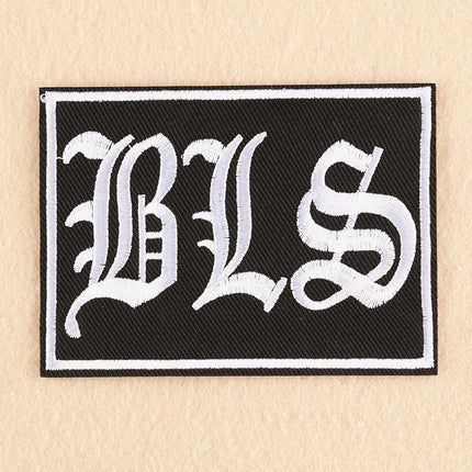 English Letter Embroidered Patch Apparel Badge