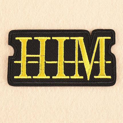 English Letter Embroidered Patch Apparel Badge