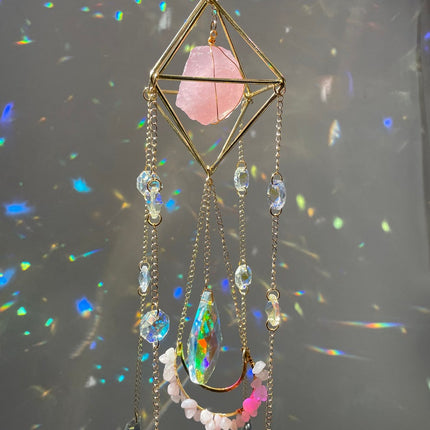 Crystal Hanging Sun Catcher Aurora Gem Crystal Prism
