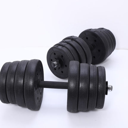 Round Head Dumbbell Multi-Specification Safety Men's Barbell Rubber Coated Dumbbell Indoor Fitness Equipment