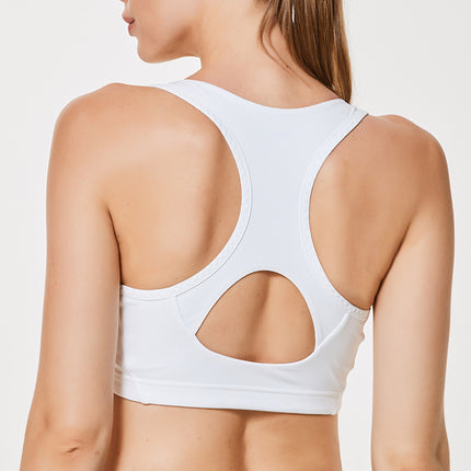 Gathering Vest-Style Fitness Bra