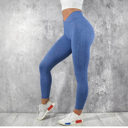 Women's Fitness Solid Color Yoga Leggings