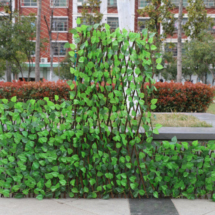 Simulation Fence Garden Outdoor Wooden Fence Plant Garden Fence Fence Fence Decorative Fence Telescopic Wooden Fence