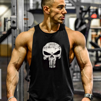 Fitness Exercise Running Print Vest