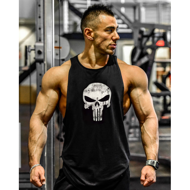 Fitness Exercise Running Print Vest