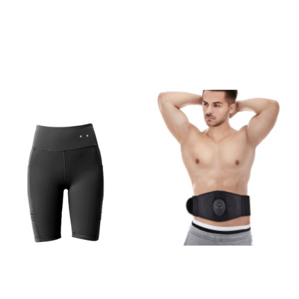 Intelligent Abdominal Apparatus Massage PU Leather Belt Fitness Apparatus