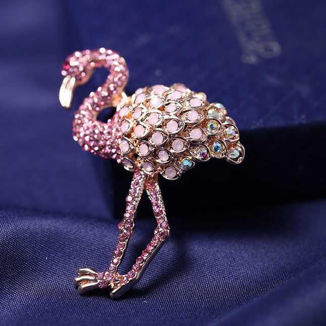 Alloy Diamond-studded Animal Corsage, Clothing Accessories, Fashion Pin Women