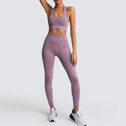 Two-piece Knitted Hip Fitness Vest