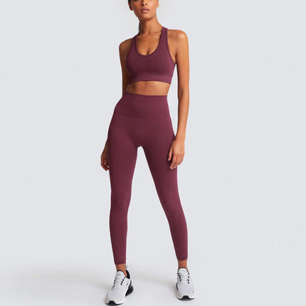 Two-piece Knitted Hip Fitness Vest