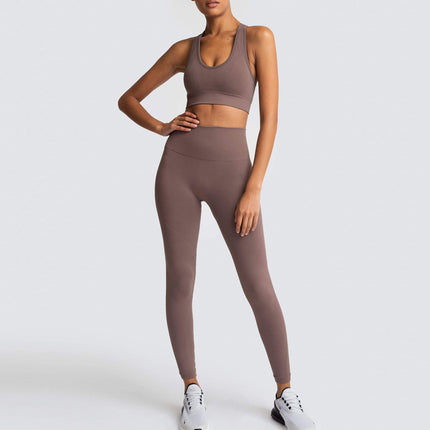 Two-piece Knitted Hip Fitness Vest