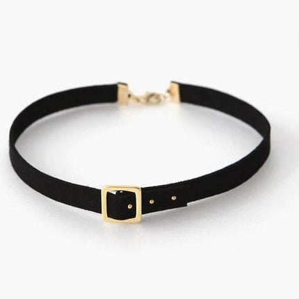 Studded choker neck jewelry necklace