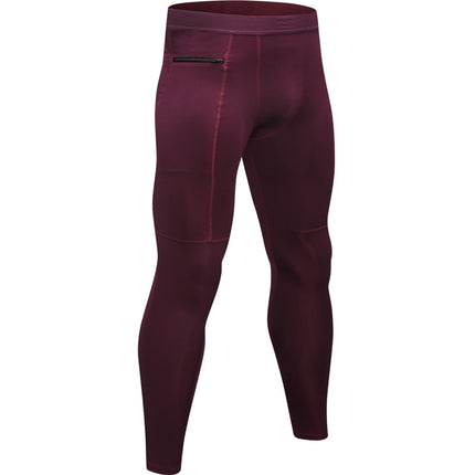 Men's zip pocket fitness pants
