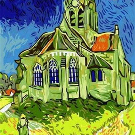 Best Pictures DIY Digital Oil Painting Paint By Numbers Christmas Birthday Unique Gift Van gogh starry sky of the rhone river