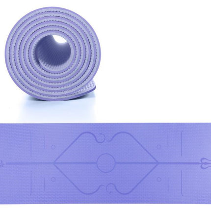 TPE Yoga Mat Non Slip Carpet Environmental Fitness 183*61cm