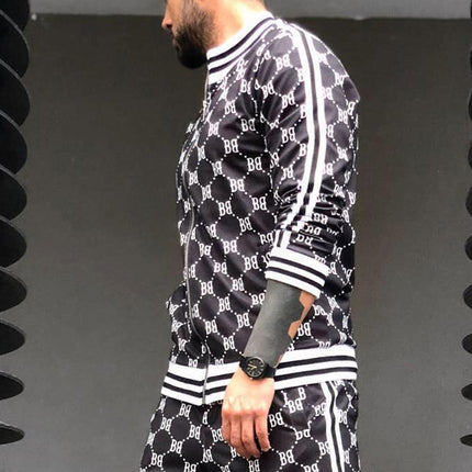 Print sports sweater thin fitness