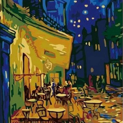 Best Pictures DIY Digital Oil Painting Paint By Numbers Christmas Birthday Unique Gift Van gogh starry sky of the rhone river
