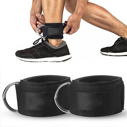 1Pcs Fitness Equipment Ankle Straps Yoga Double D ring Adjustable