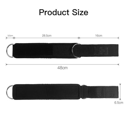1Pcs Fitness Equipment Ankle Straps Yoga Double D ring Adjustable