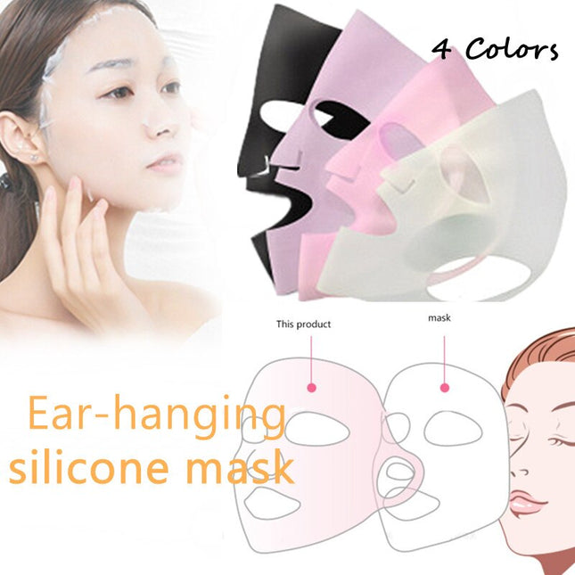 1pcs Silicone Hanging Ear Face Mask Gel Sheet Reusable Women