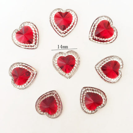 14mm Glossy Resin Rhinestone Apparel