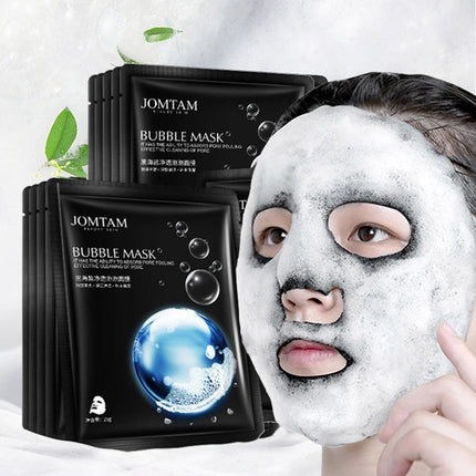 1pc Black Sea Salt Pure Moisturizing Bubble Facial Mask Deep Cleansing