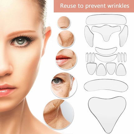 1pc Reusable Silicone Patches Anti-wrinkle Face Forehead Neck Eye