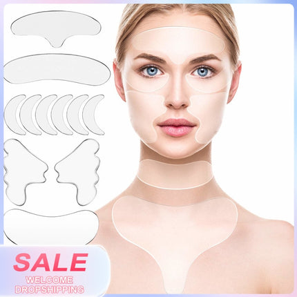 1pc Reusable Silicone Patches Anti-wrinkle Face Forehead Neck Eye