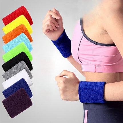 1pc Sport Wristband Cotton Brace Wrap Bandage Gym Strap Running Sports