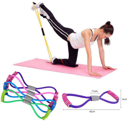 2021 Yoga Gum Fitness Resistance 8 Word Chest Expander Pull Rope
