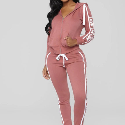 Ladies fitness two-piece suit
