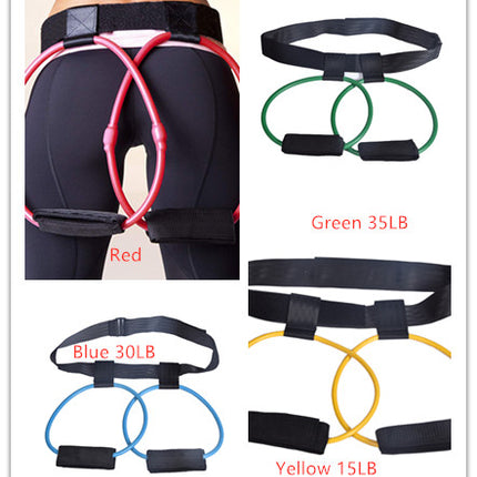 Fitness Women Body Butt Band Resistance Bands Adjustable Waist Belt Pedal Exerciser