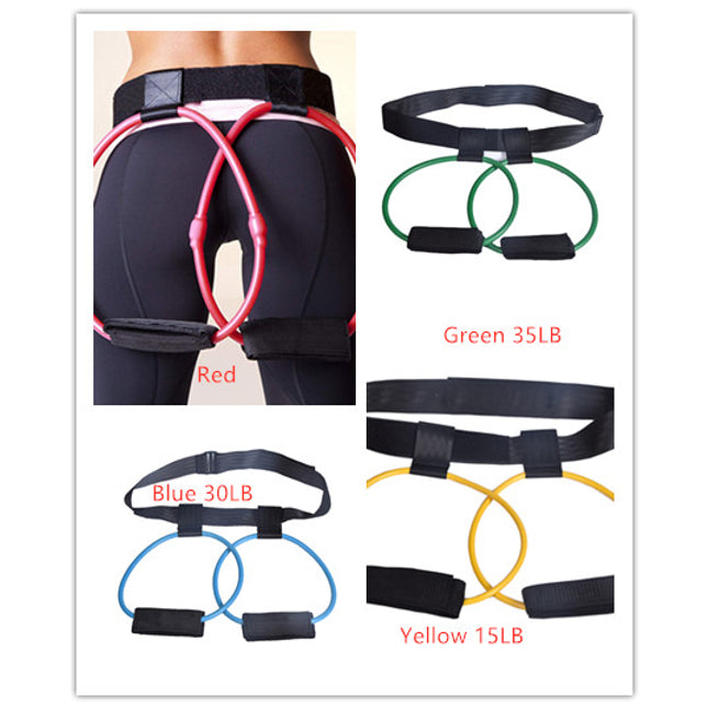 Fitness Women Body Butt Band Resistance Bands Adjustable Waist Belt Pedal Exerciser
