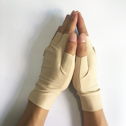 Health Half Finger Gloves Arthritis Gloves Care Gloves Elastic Anti-Puffy Pressure Gloves