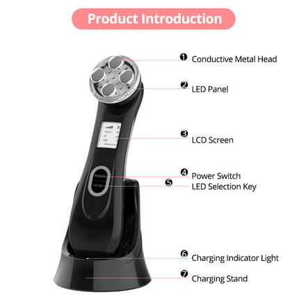 Facial care instrument with microneedles