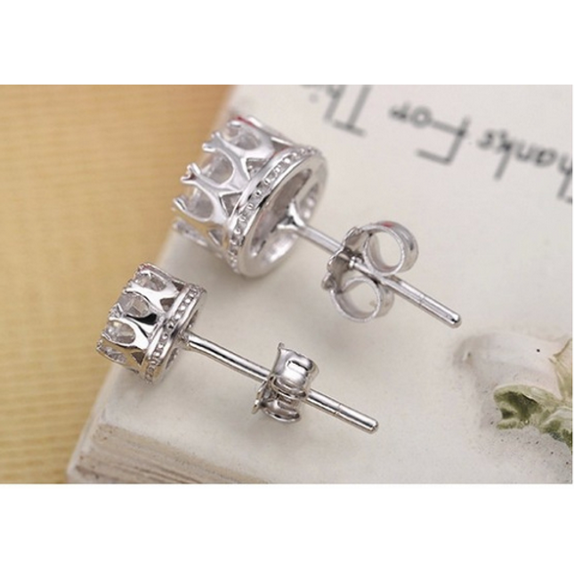 925 Sterling Silver Earrings crown hypoallergenic Earrings exquisite jewelry fashion jewelry lovers