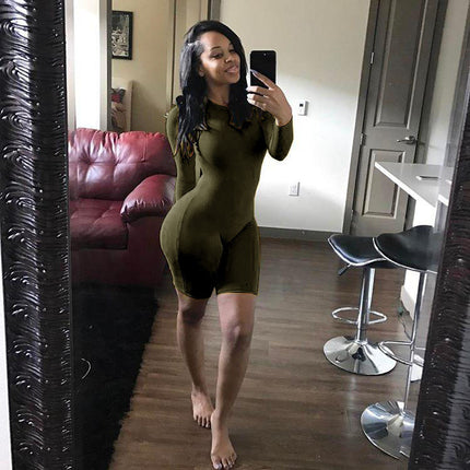 Sports running fitness jumpsuit shorts