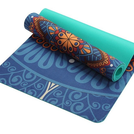 Yoga beginner fitness mat three-piece cushion children yoga equipment non-slip tasteless suede dance mat fancy mat