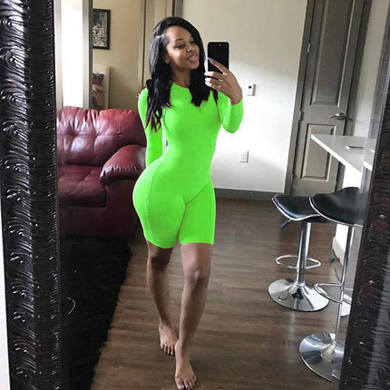 Sports running fitness jumpsuit shorts