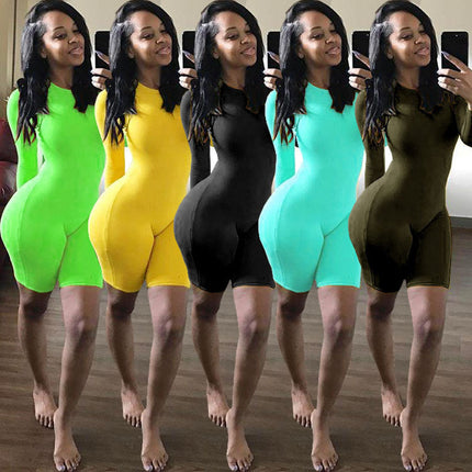 Sports running fitness jumpsuit shorts