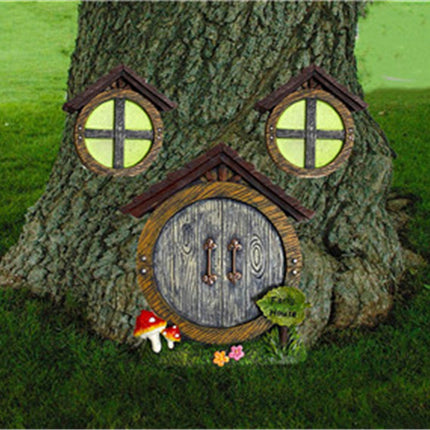 New Garden Fairy Gnome Home Decoration Doors Windows