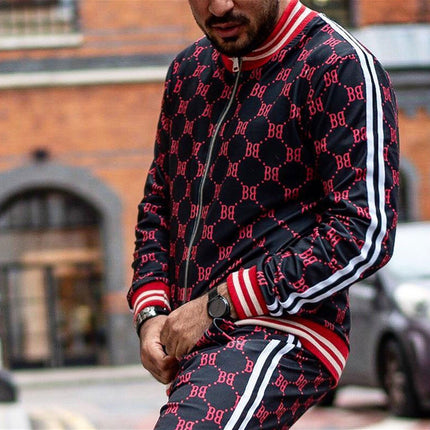 Print sports sweater thin fitness
