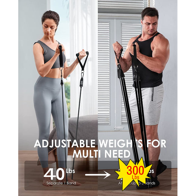 300lb Fitness Booty Resistance Elastic Band Workout For Training Home